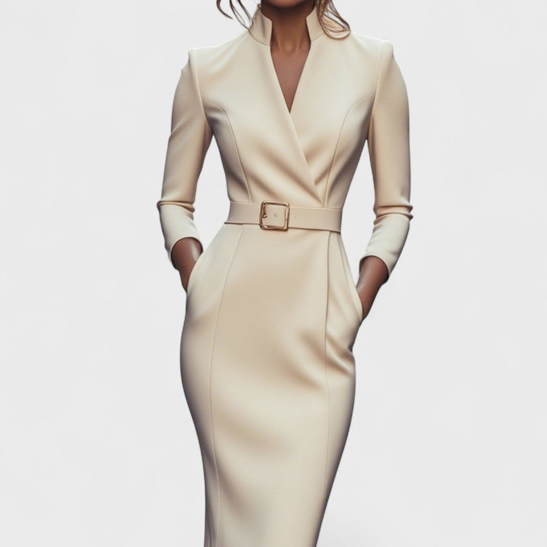 Seral™ Zwarte Elegante Jurk