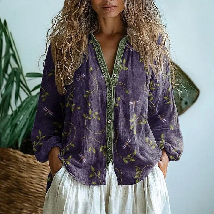 Dralira™ Vintage blouse met print