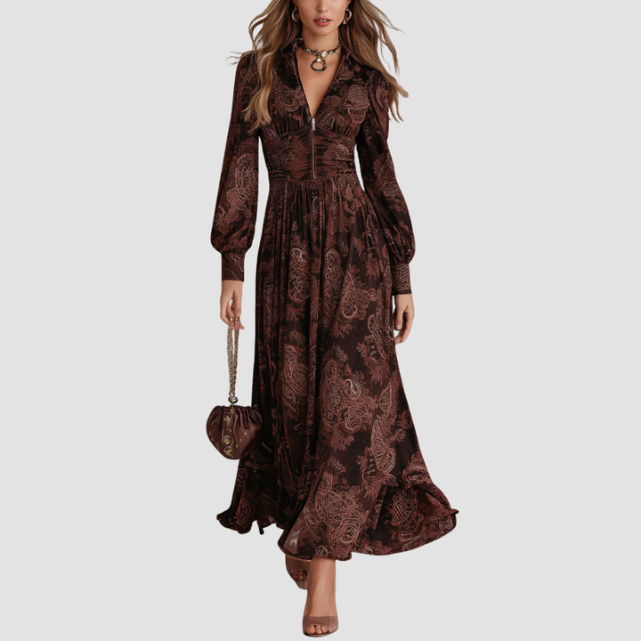 Amvexa™ Paisley Maxirok met rits