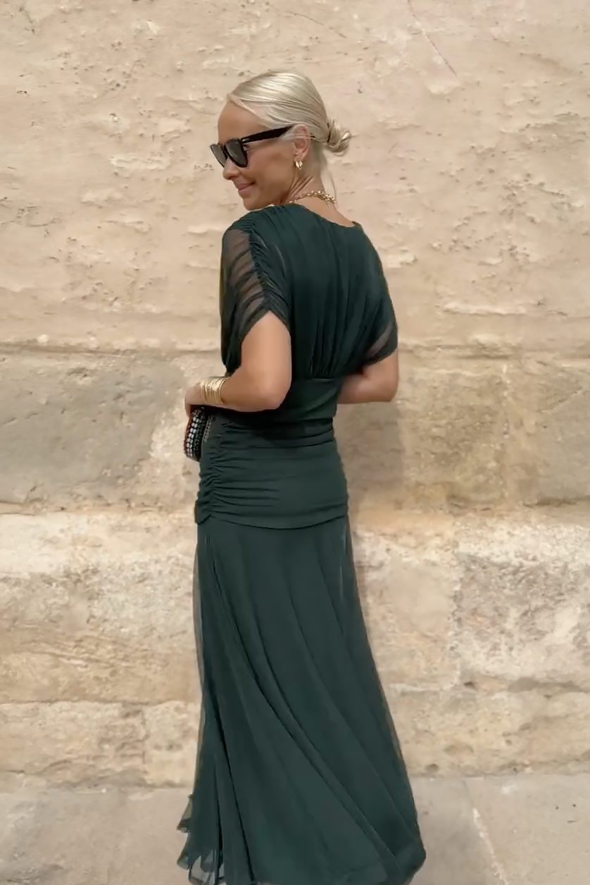 Fantelle™ feestmaxi met V-hals
