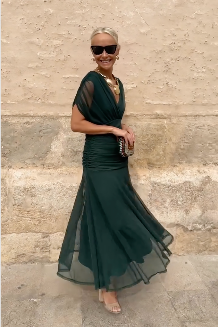 Fantelle™ feestmaxi met V-hals