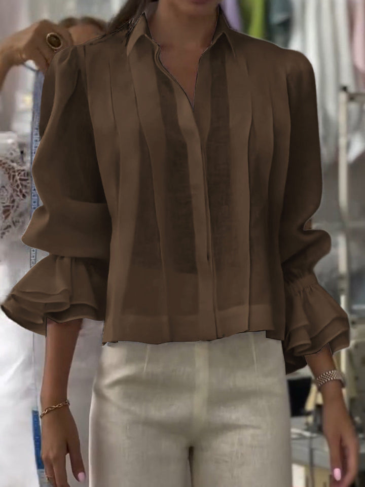 Orvianne™ blouse met plooien