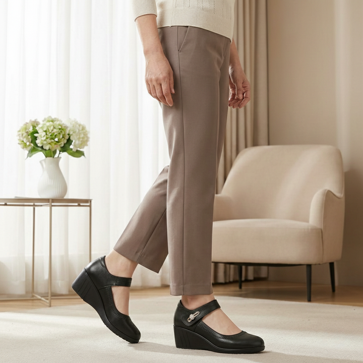 Lydora™ Comfortabele Schoenen met Middelhoge Hak
