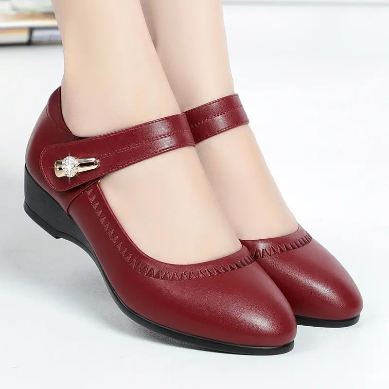 Lydora™ Comfortabele Schoenen met Middelhoge Hak