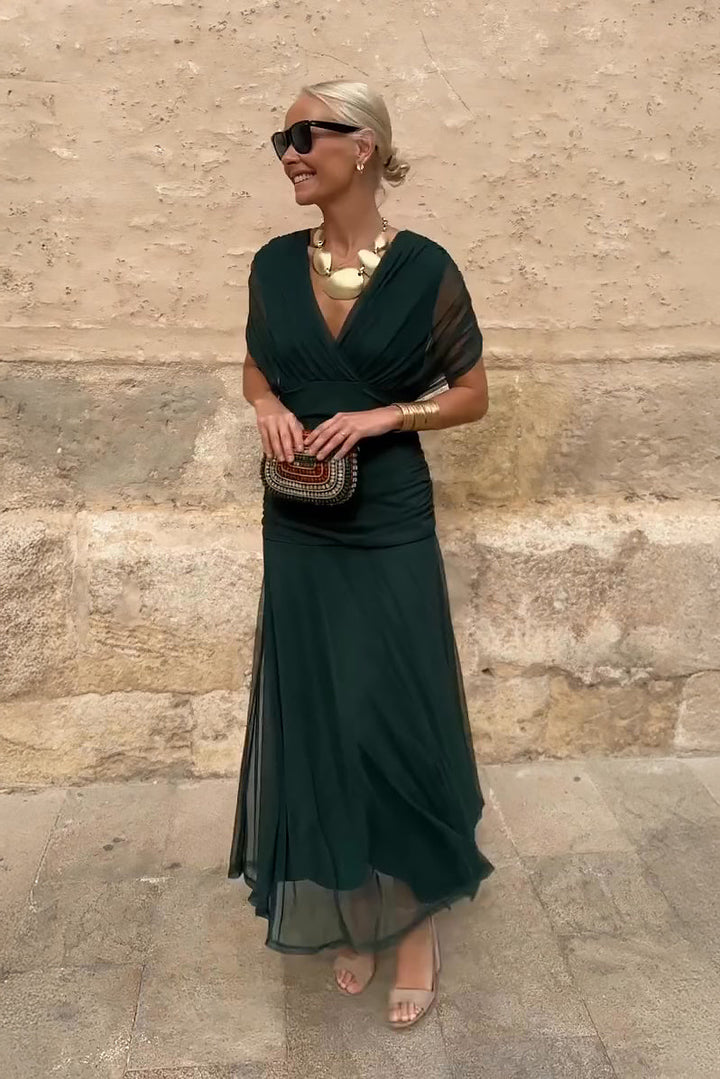 Fantelle™ feestmaxi met V-hals