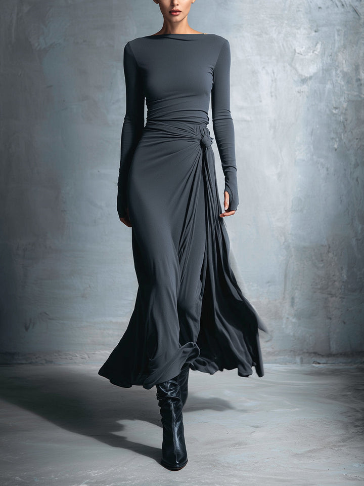 Mais™ Soepelvallende Maxi-jurk