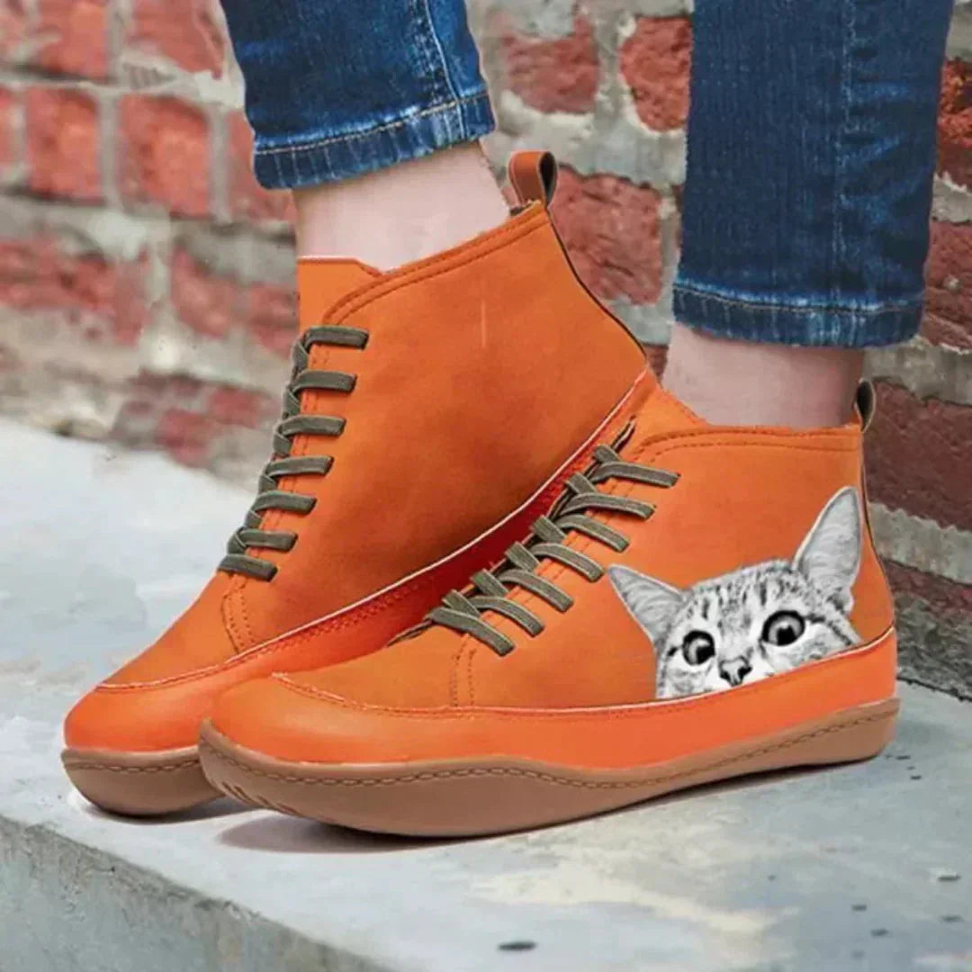 Thavriel™ enkelboots voor kattenliefhebbers