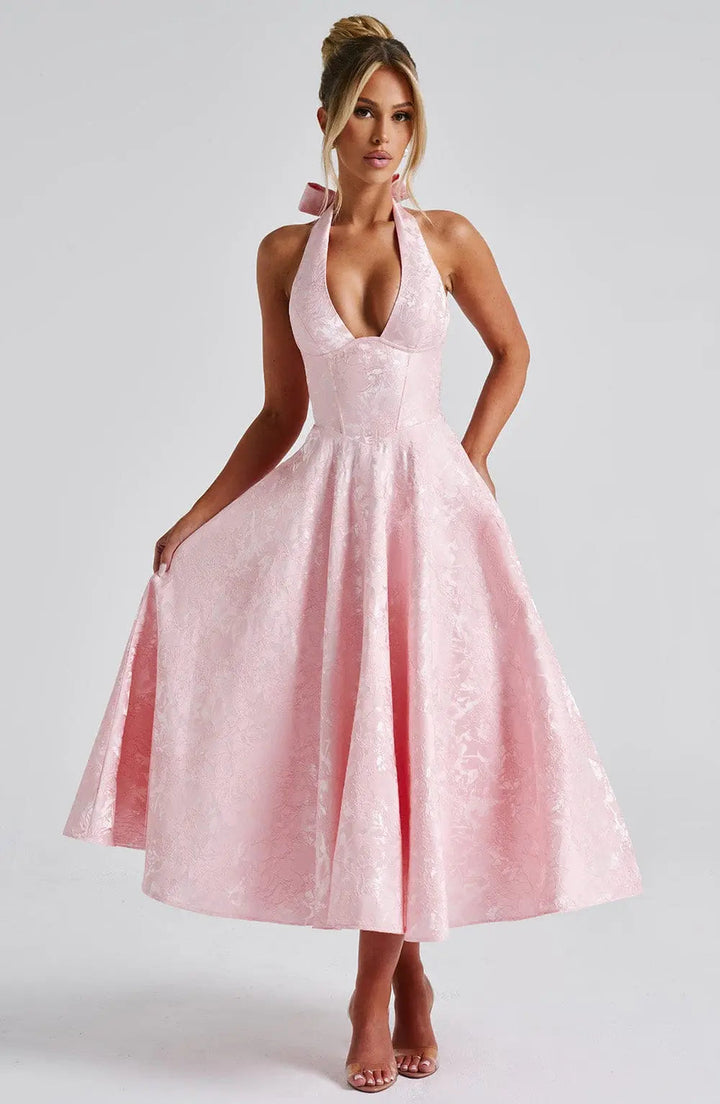 Ara™ Elegante Midi-jurk met Halterhals