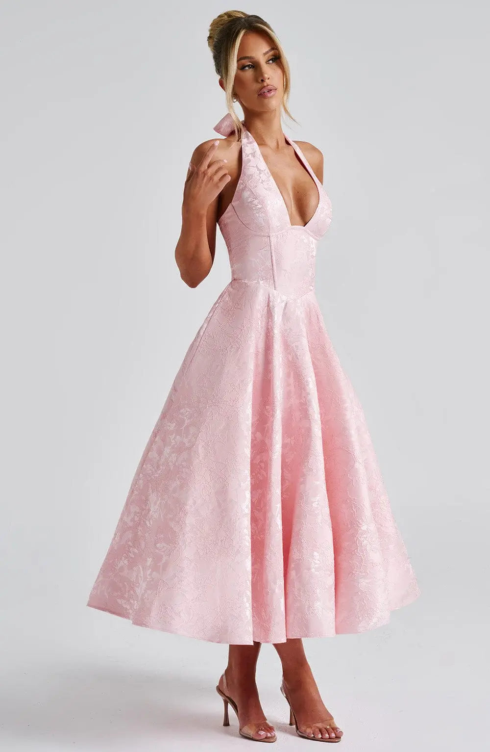 Ara™ Elegante Midi-jurk met Halterhals
