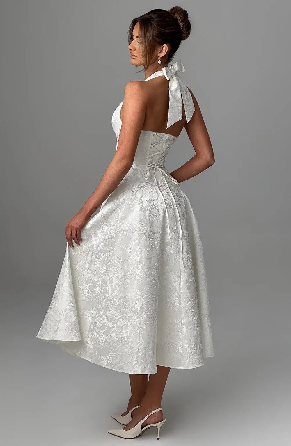Ara™ Elegante Midi-jurk met Halterhals