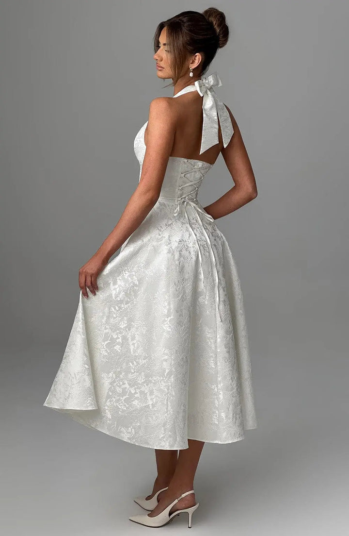 Ara™ Elegante Midi-jurk met Halterhals