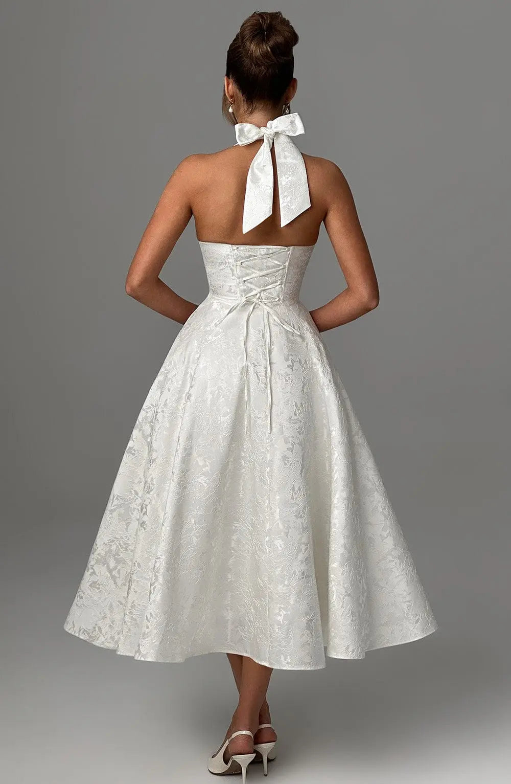 Ara™ Elegante Midi-jurk met Halterhals