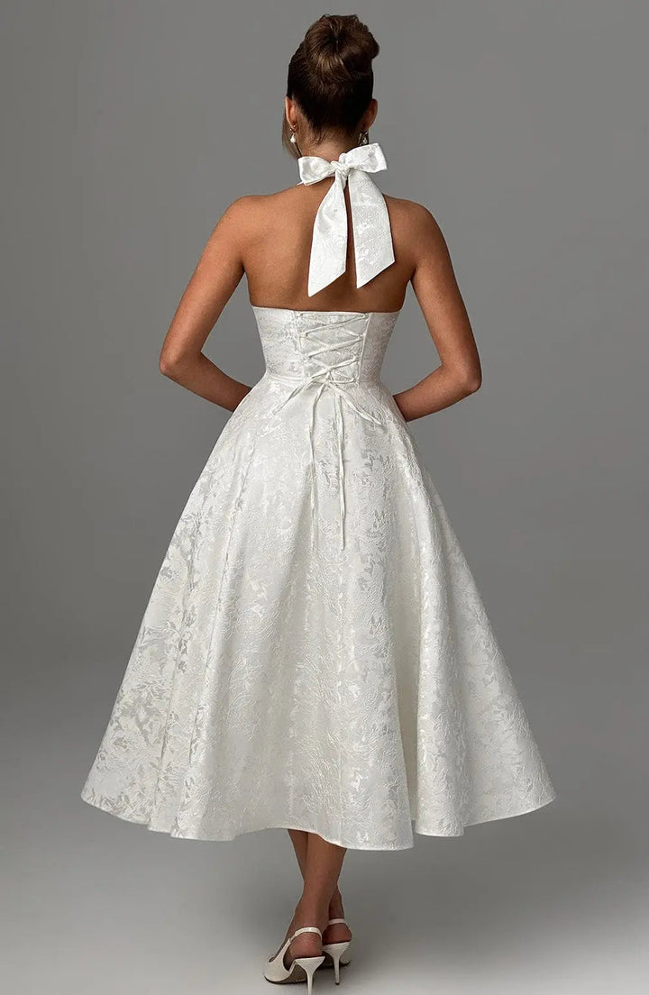 Ara™ Elegante Midi-jurk met Halterhals