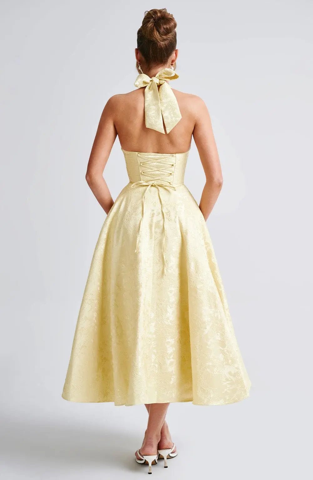 Ara™ Elegante Midi-jurk met Halterhals