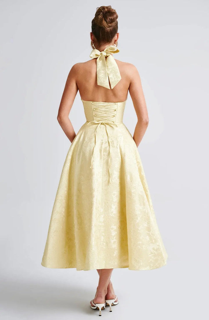 Ara™ Elegante Midi-jurk met Halterhals