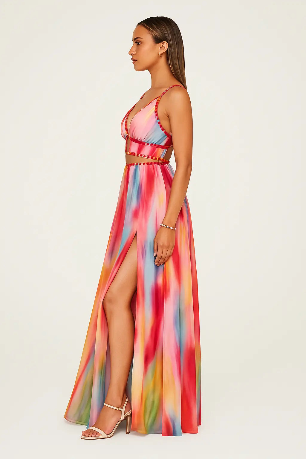 Cara™ Artistieke Maxi Jurk