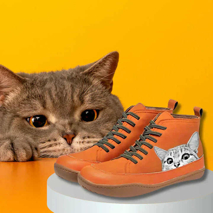 Thavriel™ enkelboots voor kattenliefhebbers
