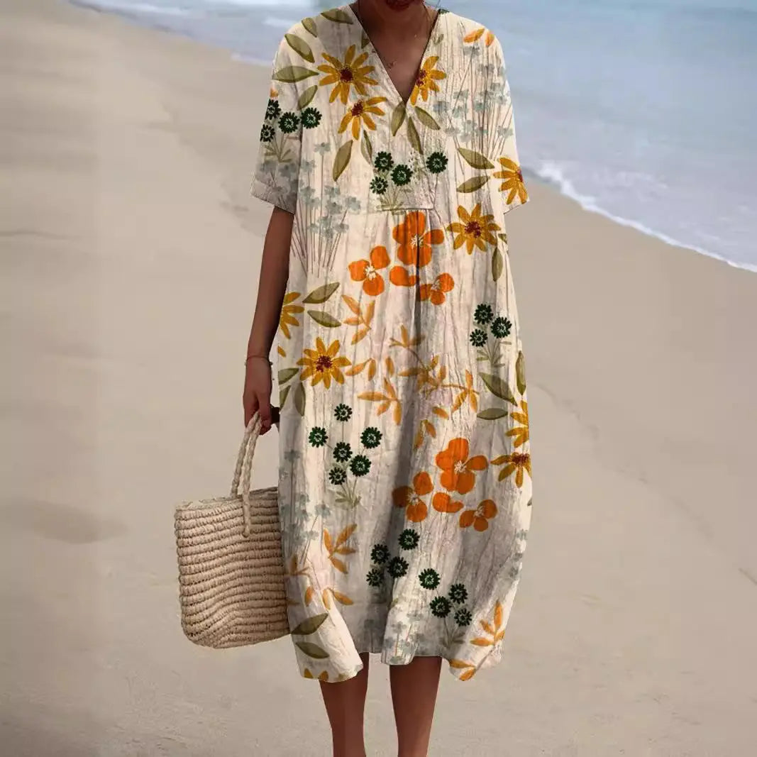 Elif™ Gebloemde Zomerjurk