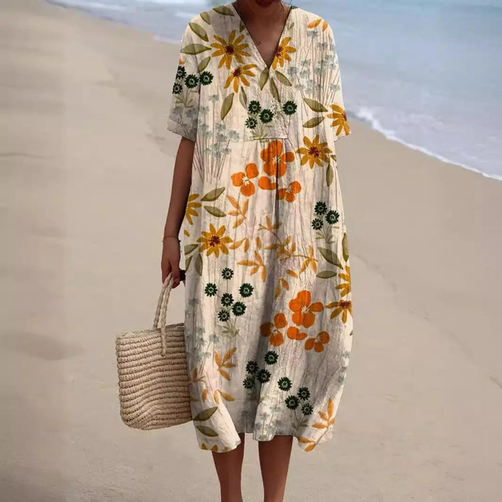 Elif™ Gebloemde Zomerjurk
