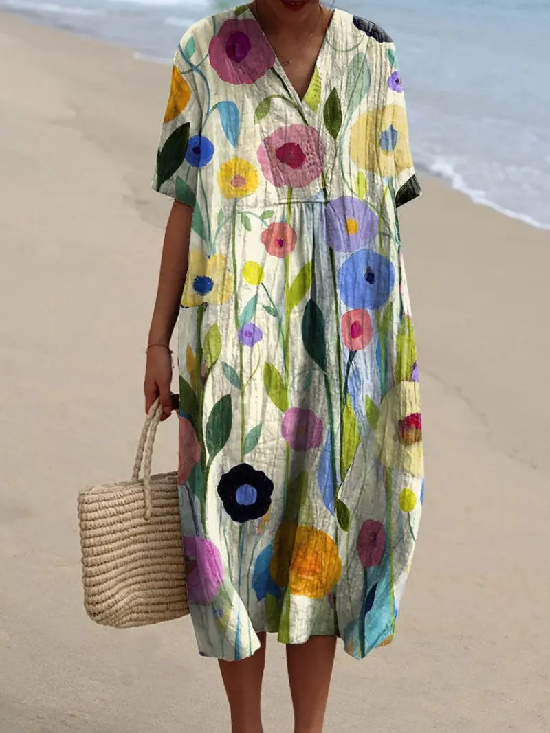 Elif™ Gebloemde Zomerjurk