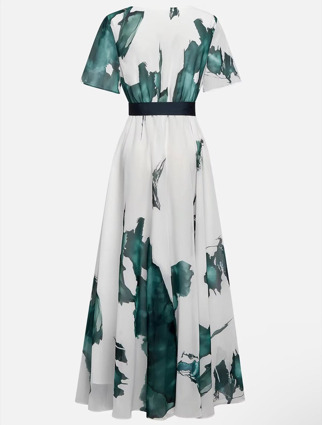 Elvano™ maxi-jurk met waterverfpatroon