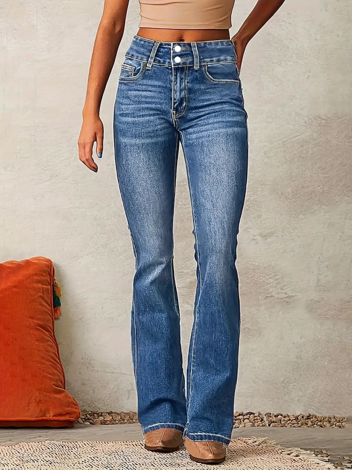 Esra™ Flared Jeans Met Hoge Taille