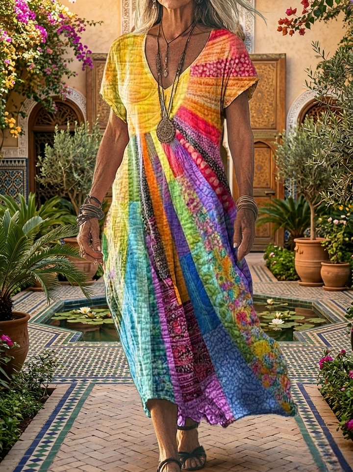 Solenne™ Boheemse Design Jurk