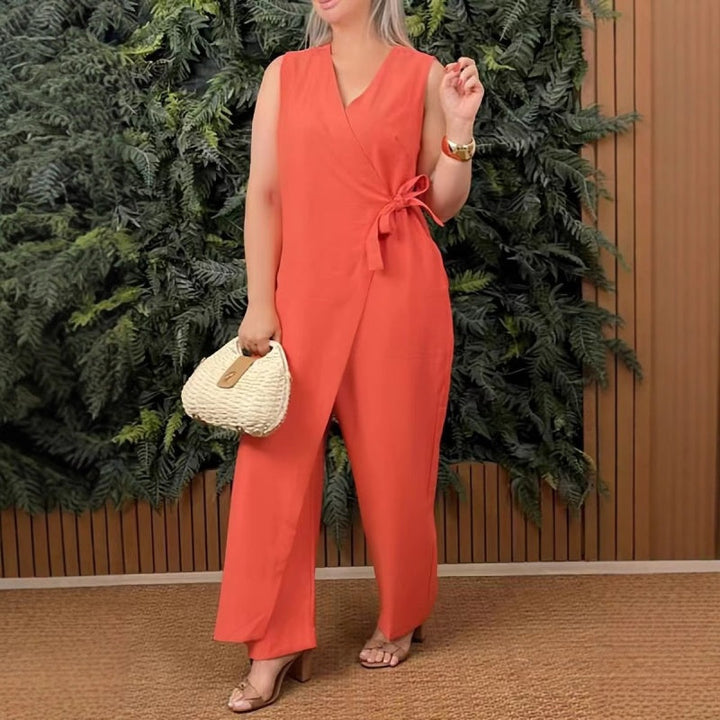 Kiora™ casual jumpsuit met V-hals
