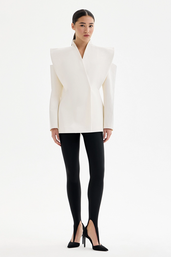 Lorvane™ Sculpturale Blazer met Schouderdetails