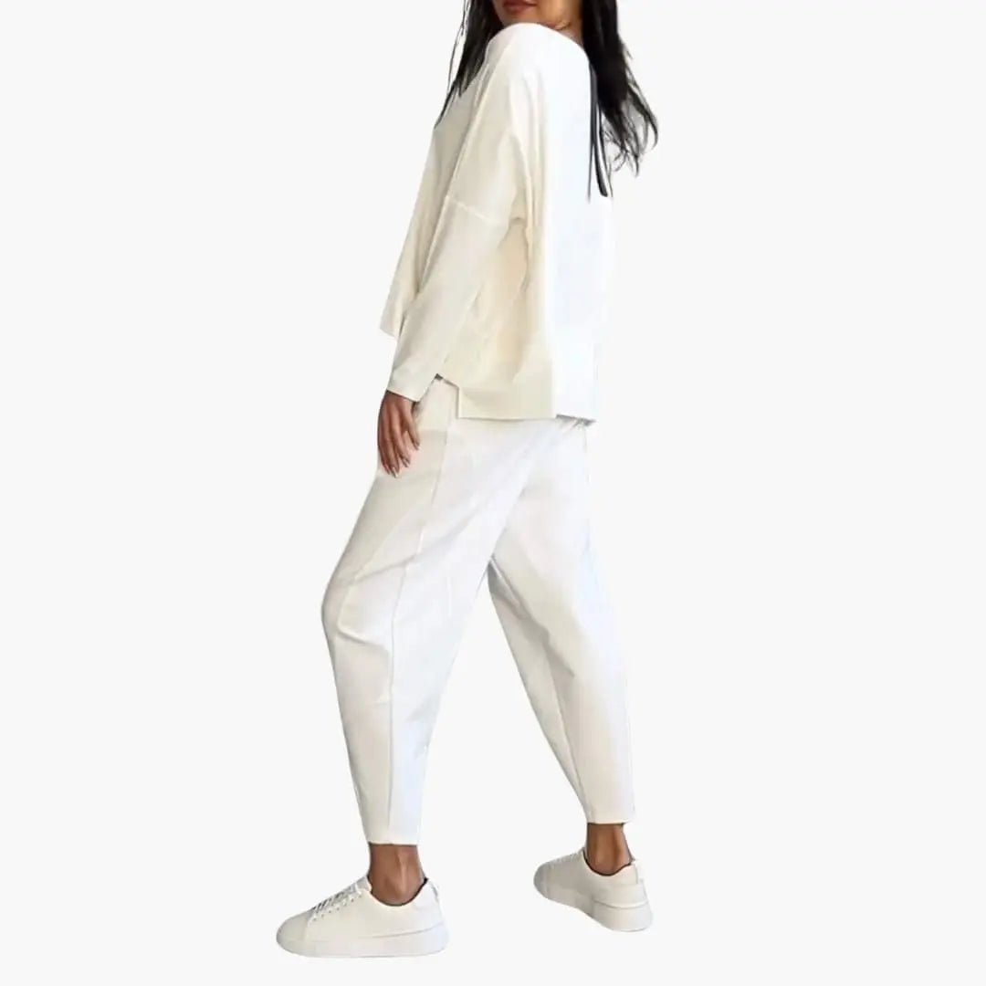 Marla™ tweedelige set met ronde hals
