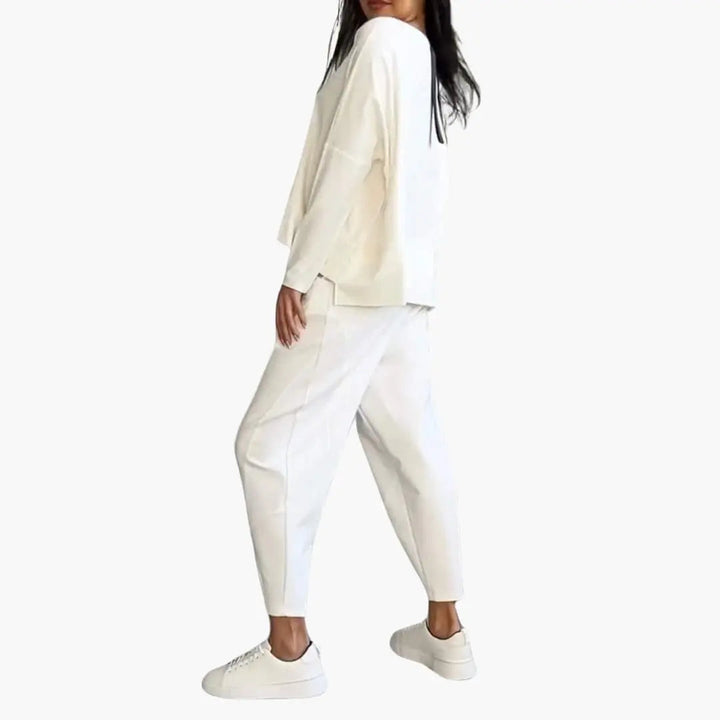 Marla™ tweedelige set met ronde hals