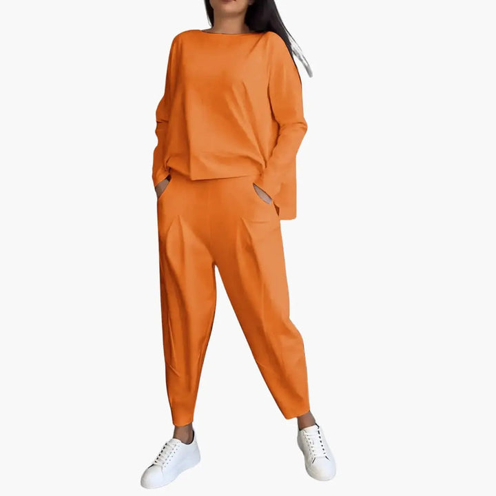 Marla™ tweedelige set met ronde hals