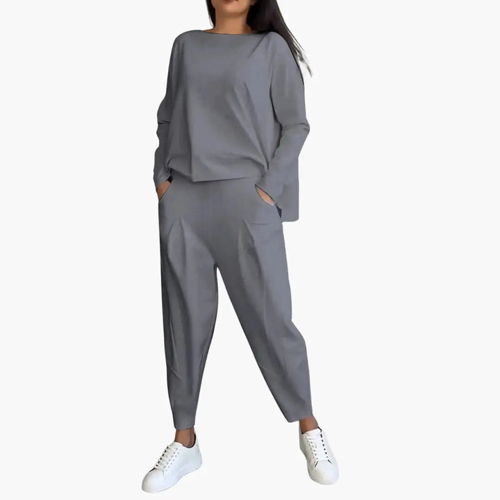 Marla™ tweedelige set met ronde hals