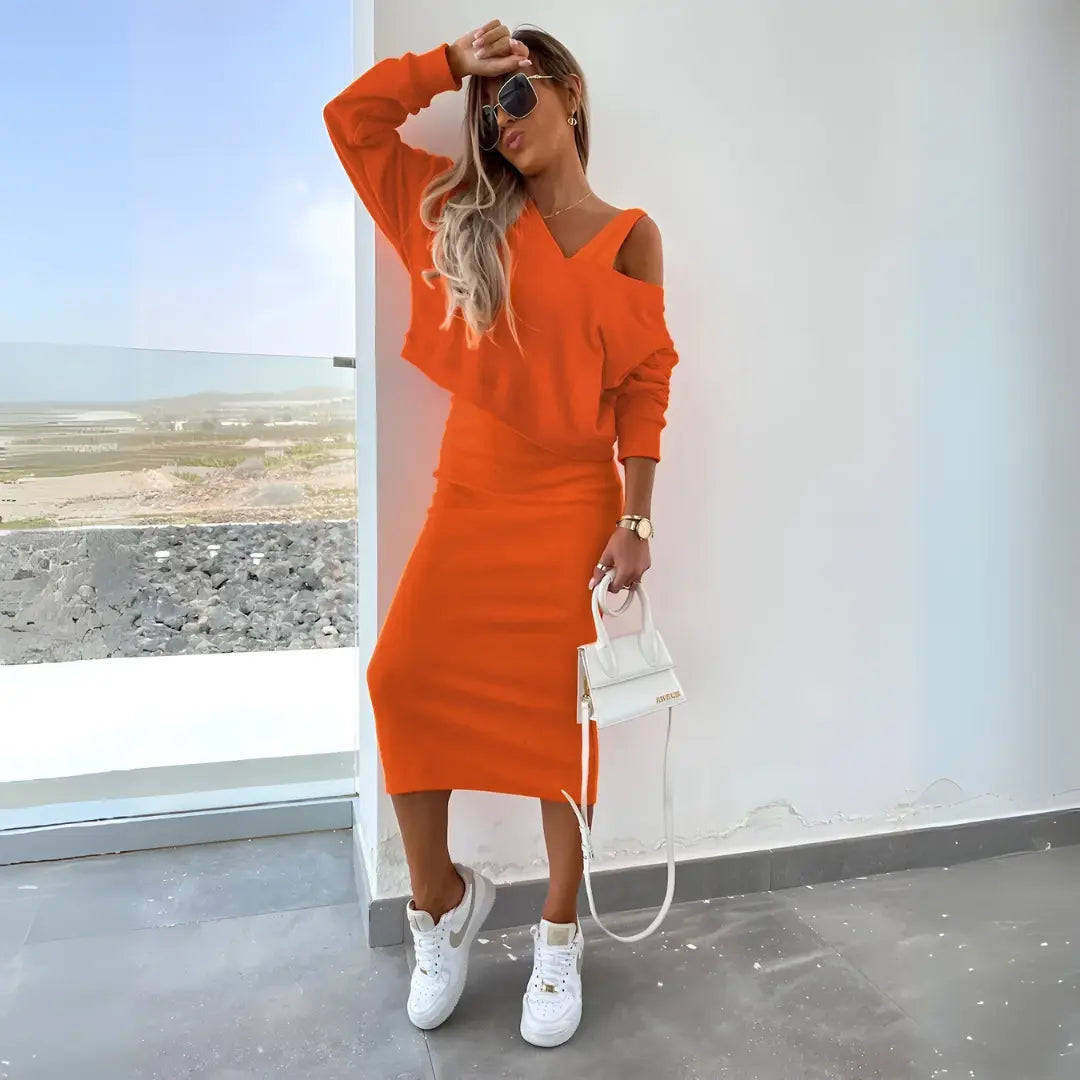 Mirela™ Tweedelige Off-Shoulder Set
