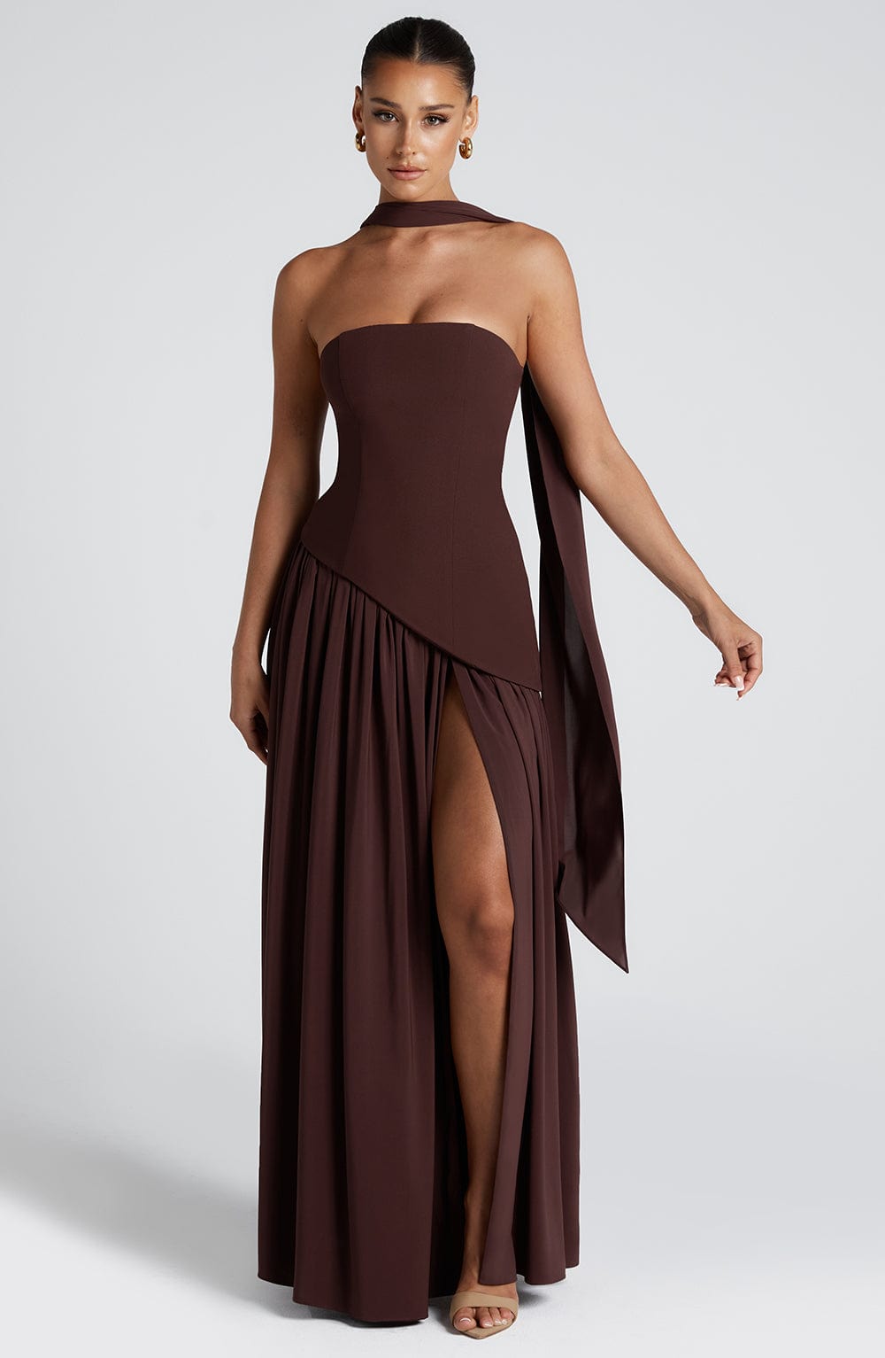 Nerina™ Maxi-jurk met ruches
