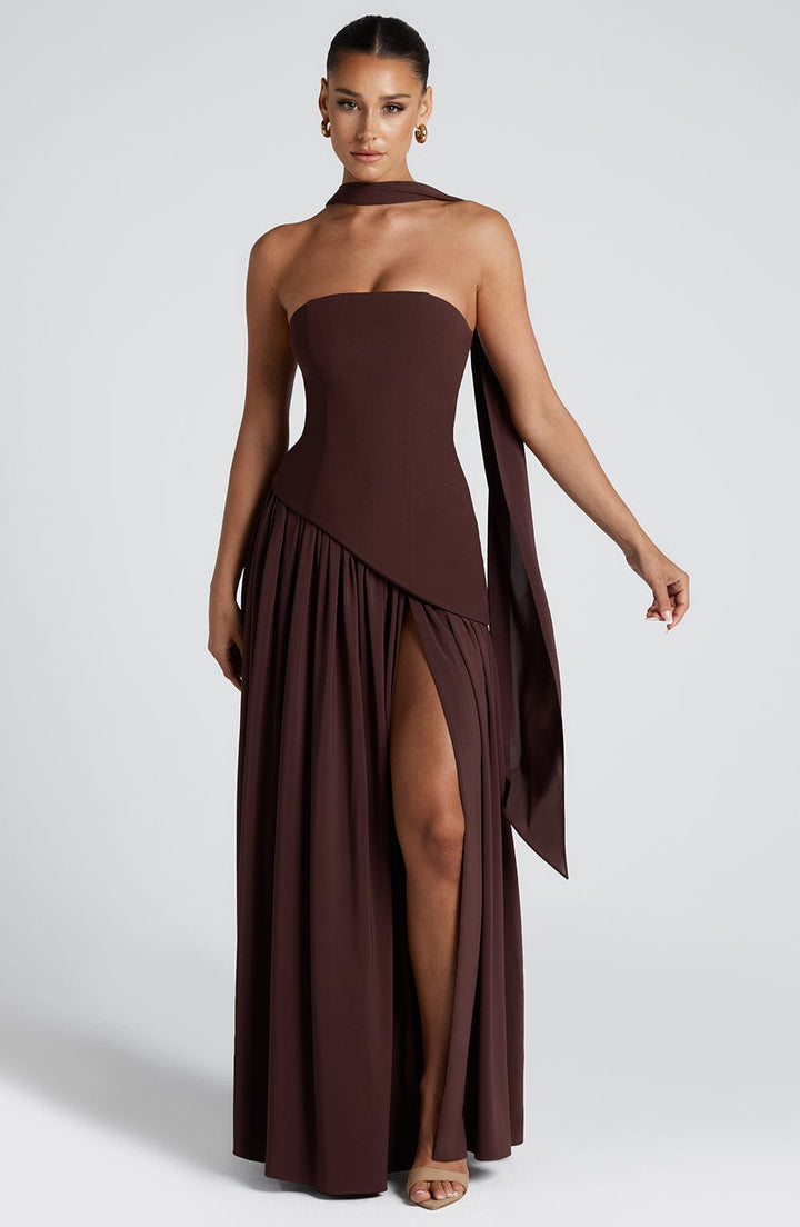 Nerina™ Maxi-jurk met ruches