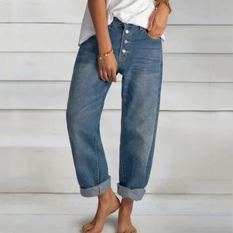 Tovik™ Jeans met hoge taille