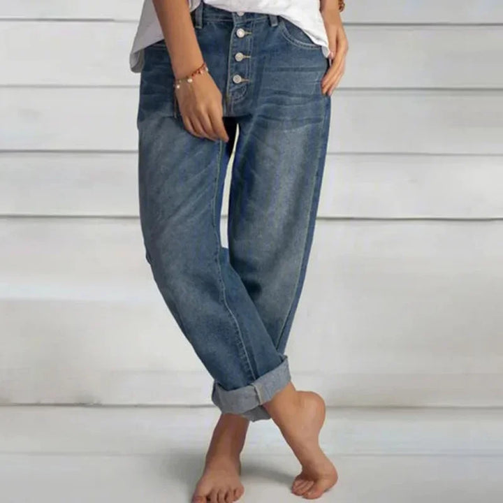 Tovik™ Jeans met hoge taille