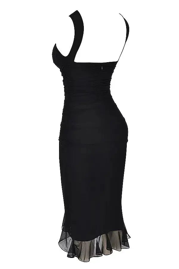 Norah™ midi-jurk met ruches
