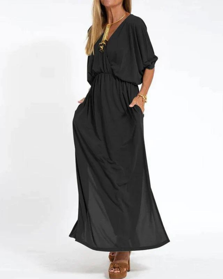 Odina™ Maxi-jurk in vintage-stijl
