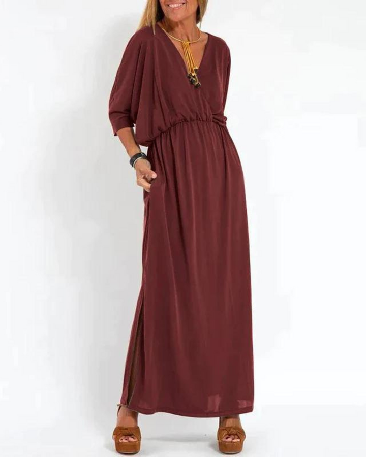 Odina™ Maxi-jurk in vintage-stijl