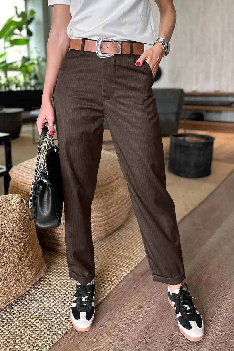 Ravea™ gestreepte nette broek