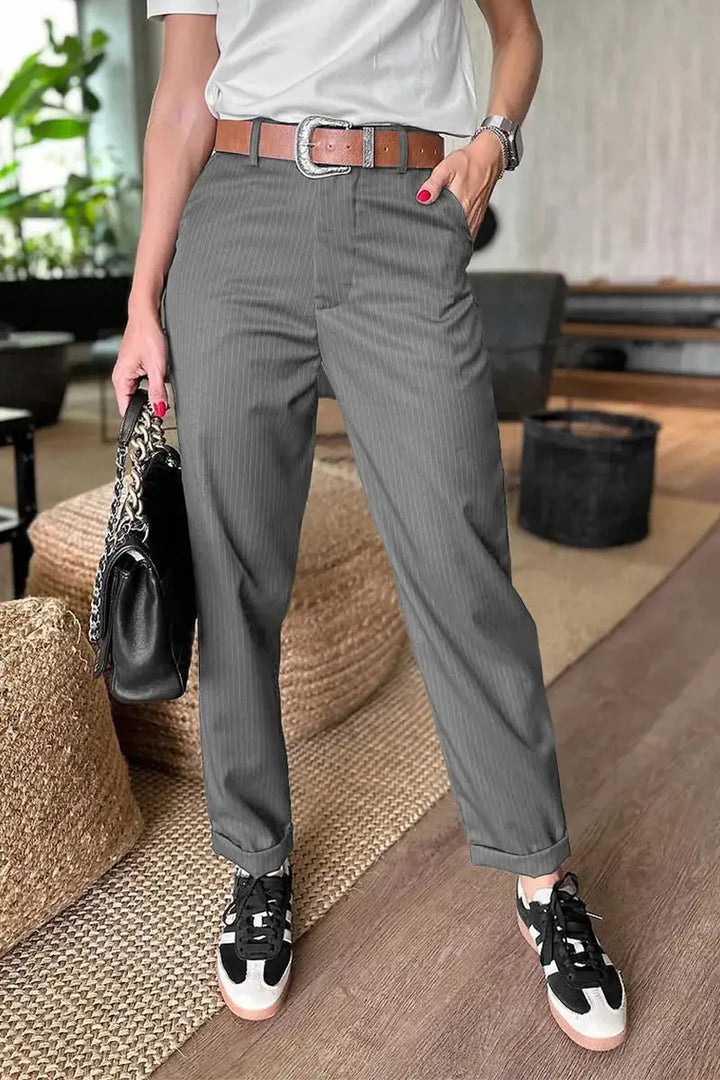 Ravea™ gestreepte nette broek