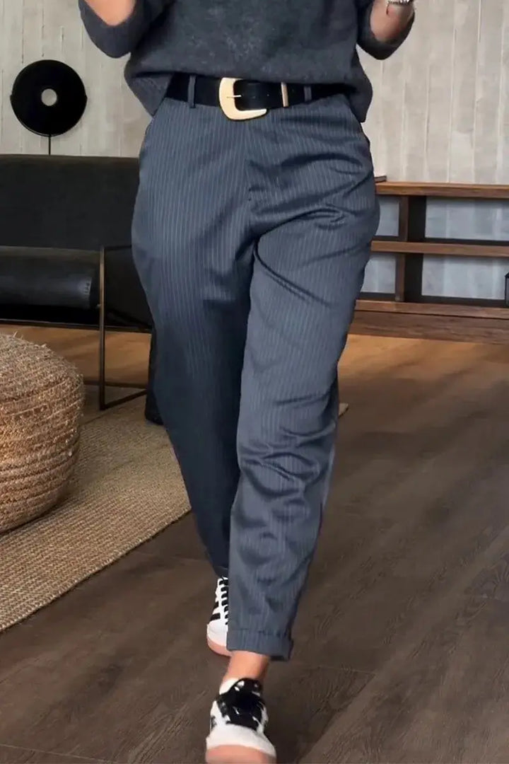 Ravea™ gestreepte nette broek