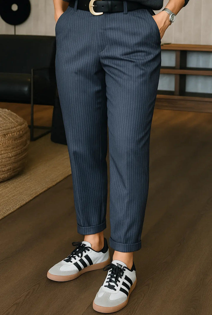 Ravea™ gestreepte nette broek