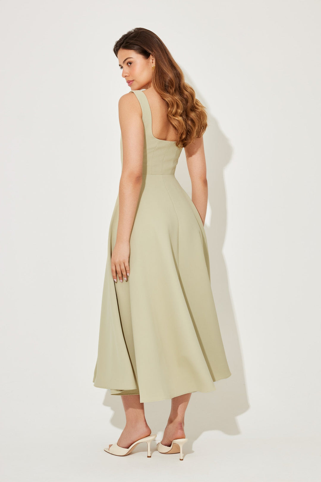 Renée™ Tijdloze midi-jurk met een zwierige pasvorm