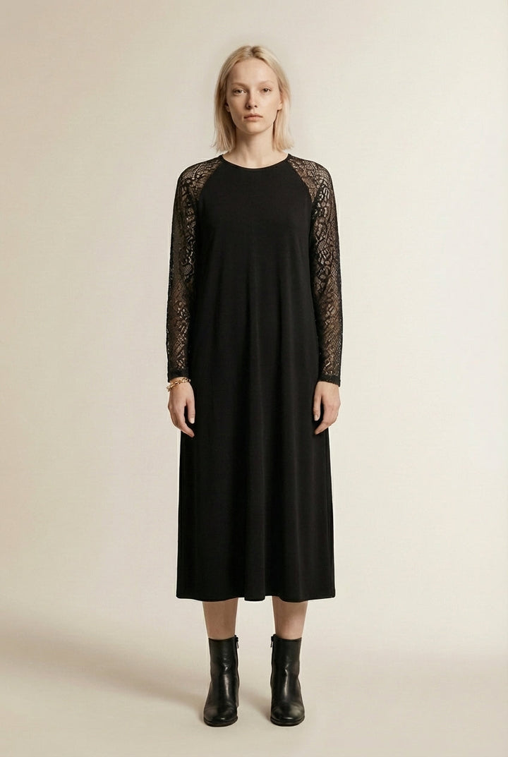 Delvra™ elegante kanten jurk