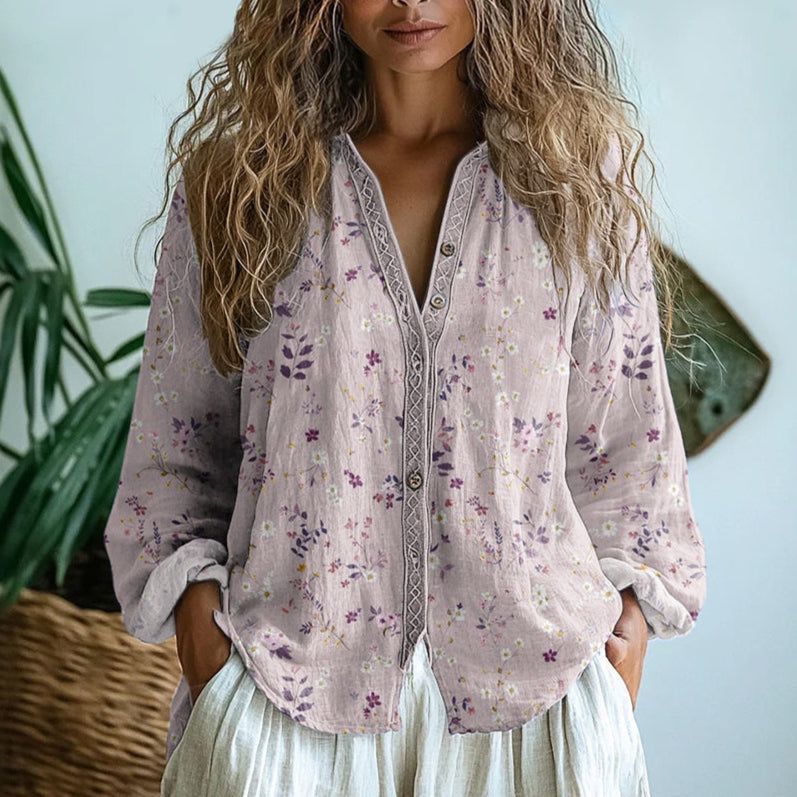 Dralira™ Vintage blouse met print
