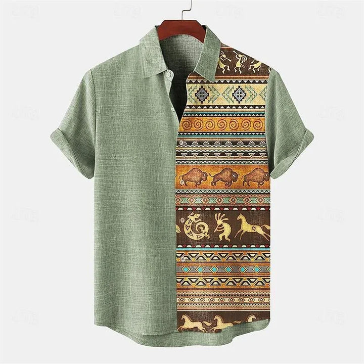 Korvess™ Shirt met tribale print