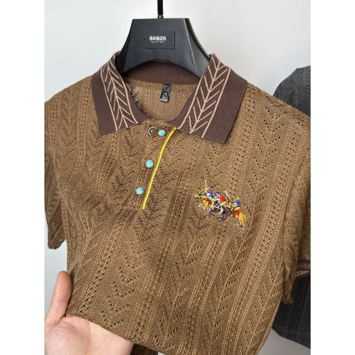 Elarin™ overhemd met geribde kraag